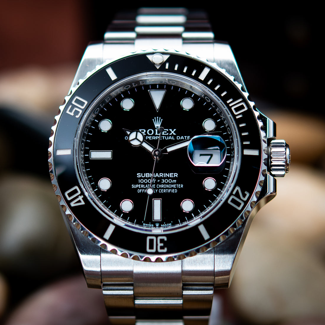 Rolex Steel Submariner Date Watch - Black Bezel - Black Dial - 126610LN