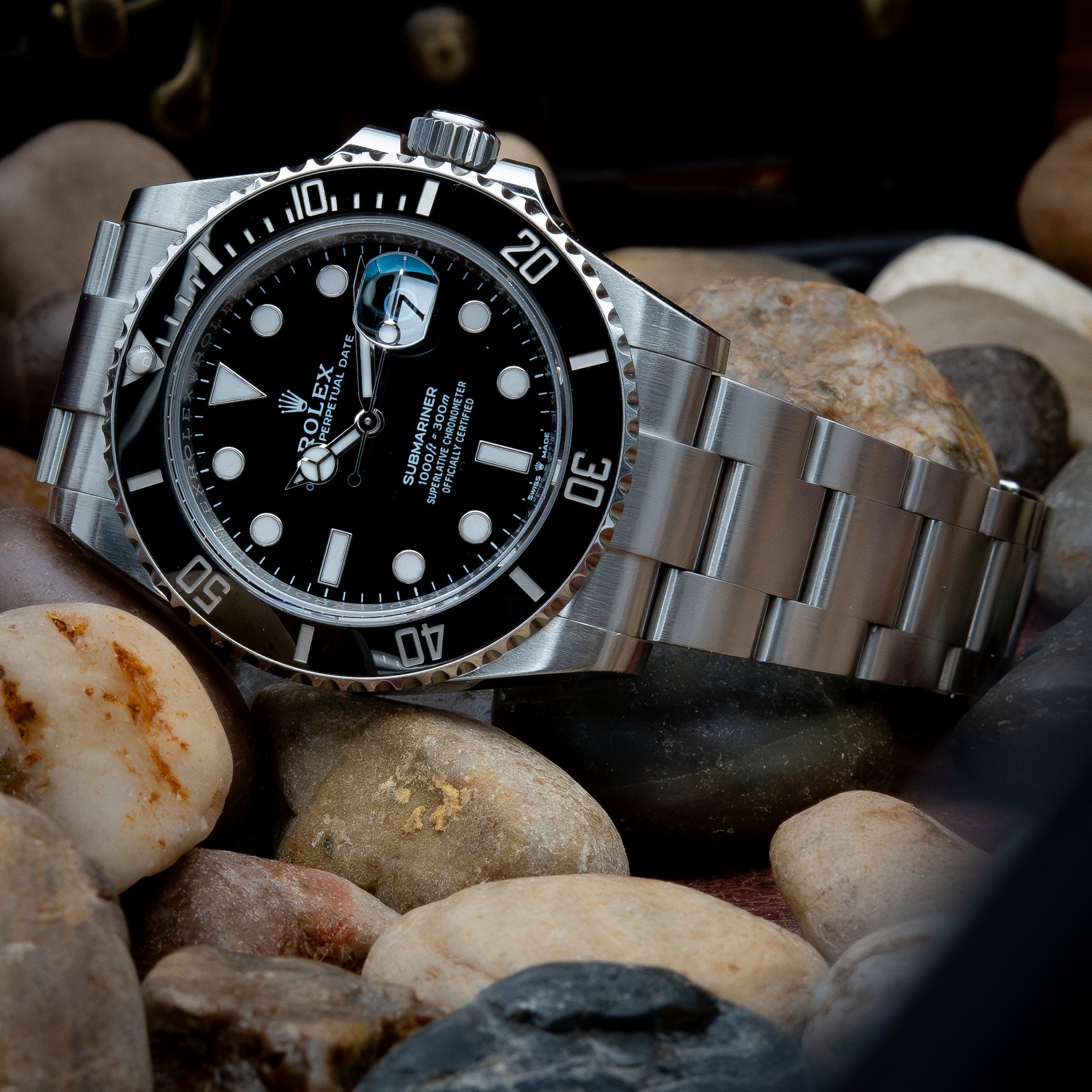 Rolex Steel Submariner Date Watch - Black Bezel - Black Dial - 126610LN