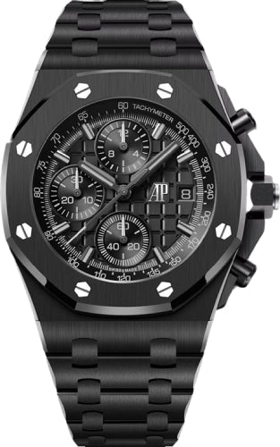 Audemars Piguet Royal Oak Selfwinding Chronograph 42 mm Black "Méga Tapisserie" Dial - 26238CE.OO.1300CE.02